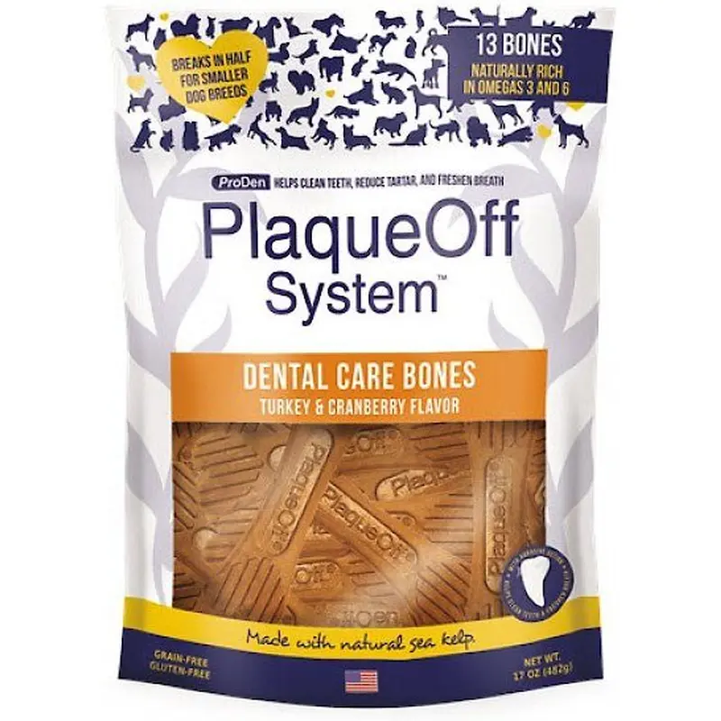 Plaque Off Dental Bones Turkey & Cranberry Flavor