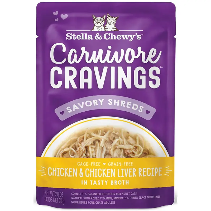 Stella & Chewy's Cat Carnivore Cravings Chicken & Chicken Liver Pouch