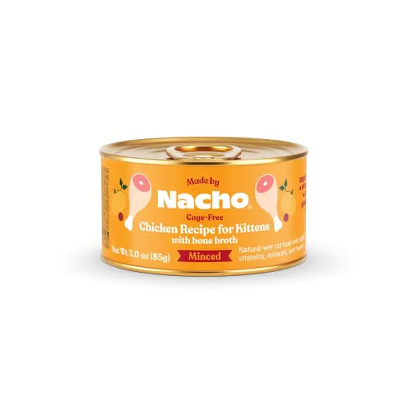 Nacho Premium Minced Wet Cat Food with Hydrating Bone Broth 3.0oz