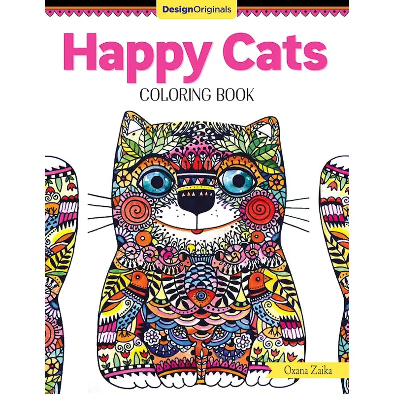 Happy Cats Coloring Book