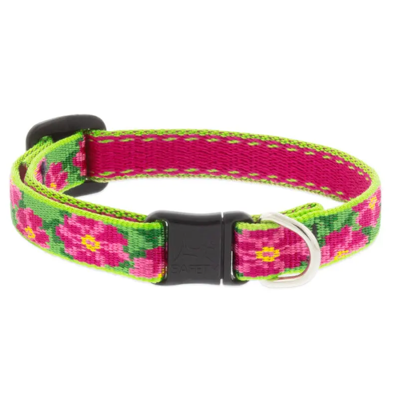 Lupine Original Designs Safety Cat Collar 1/2" x 8-12" Petunias