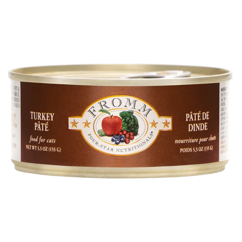 Fromm Four-Star Nutritionals Turkey Pt Food for Cats 5.5 oz