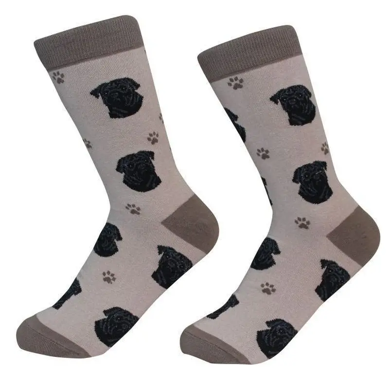 Pet Socks - Pug Black