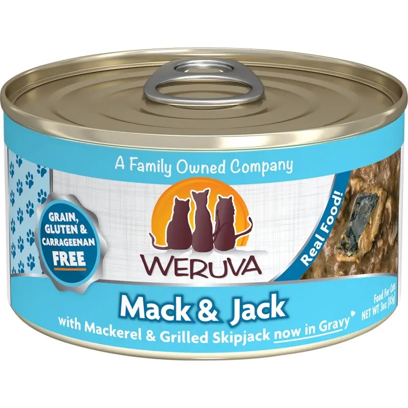 Weruva Mack And Jack With Mackerel and Grilled Skipjack Canned Cat Food