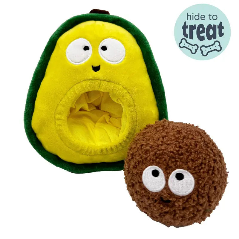 Huxley & Kent Pop 'n Fetch Avocado Dog Toy Small
