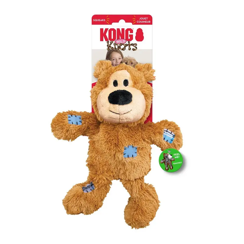 KONG Wild Knots Bear Assorted Dog Toy, M/L
