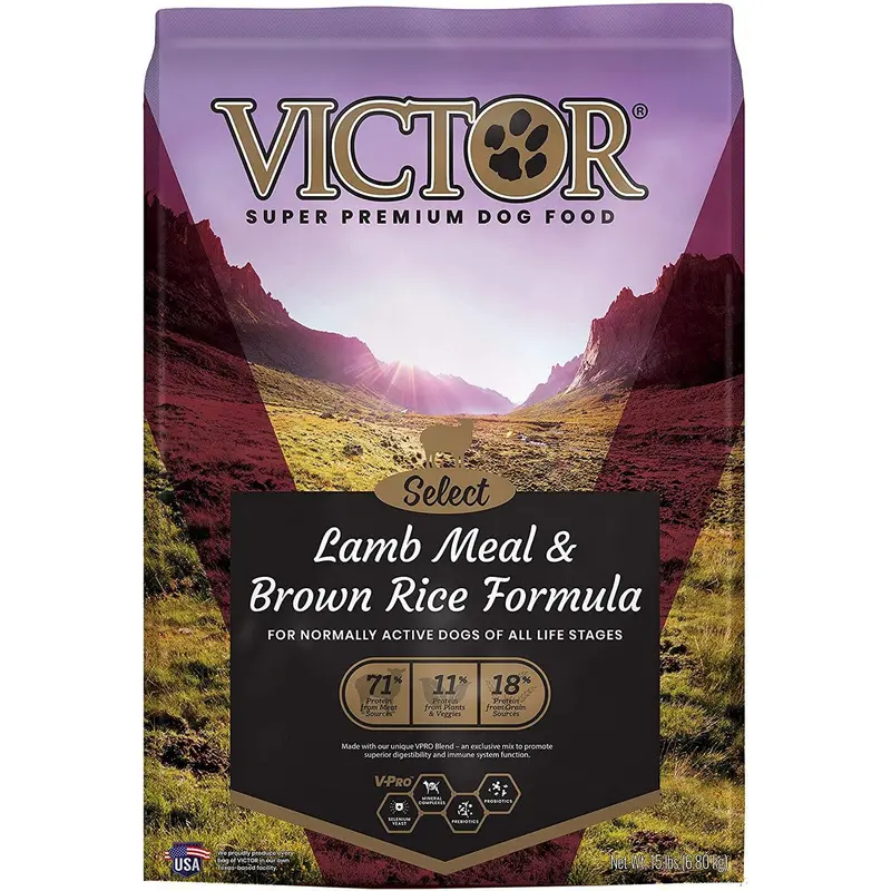 Victor Super Premium Lamb Brown Rice Formula Dry Dog Food 15lb