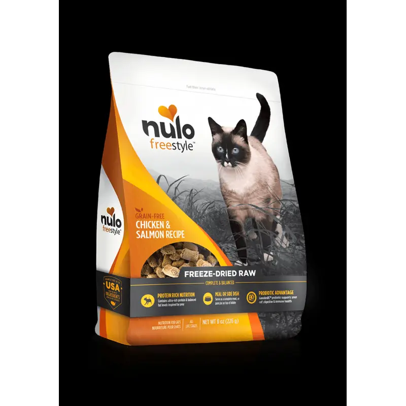 Nulo  5.5 oz Freestyle Cat Freeze-Dried Raw Grain-Free Chicken Salmon
