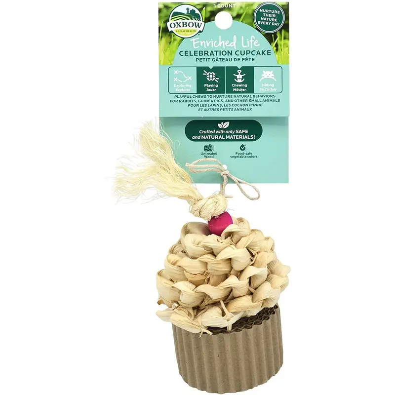 Oxbow Enriched Life Celebration Cupcake Small Animal Toy