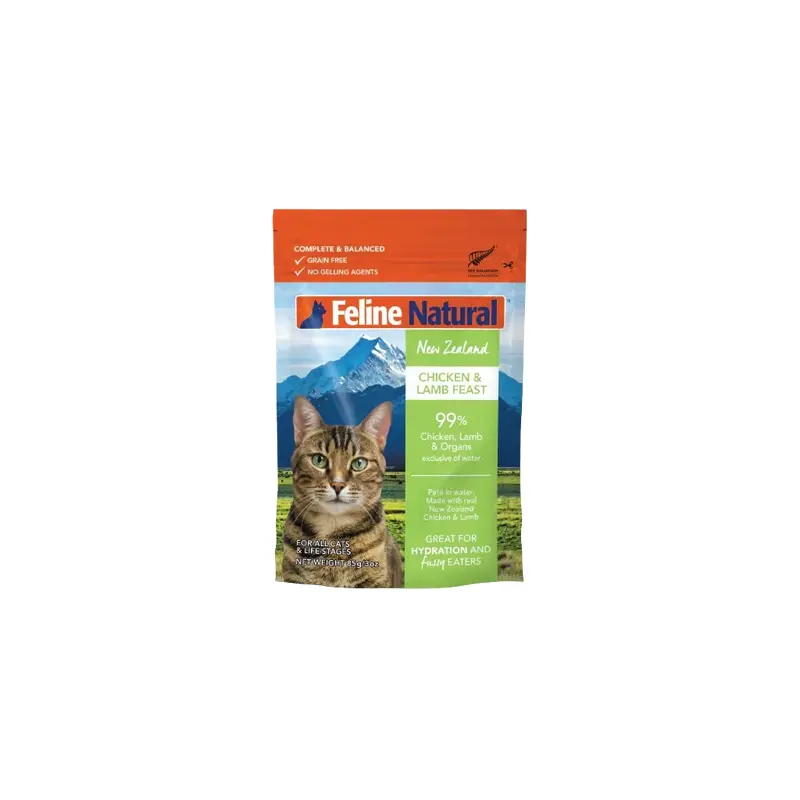 Feline Natural Chicken& Lamb Feast Pouch 3oz