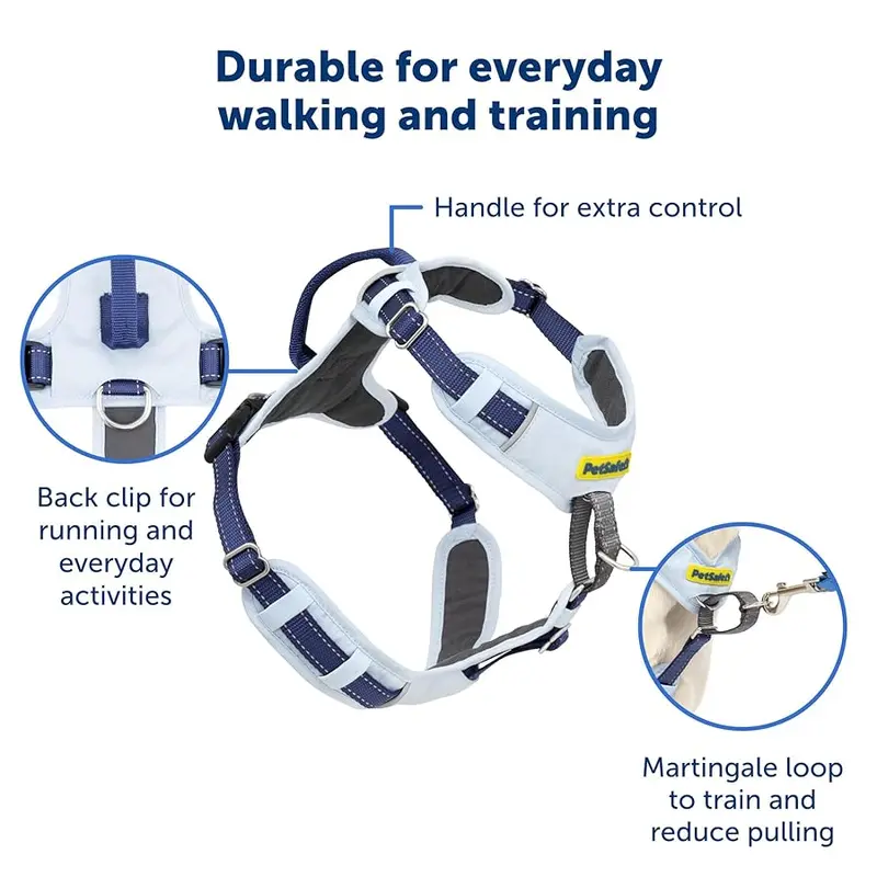 PetSafe Easy Walk Comfort No-Pull Dog Harness Full-Body Padding Medium-Large Blue