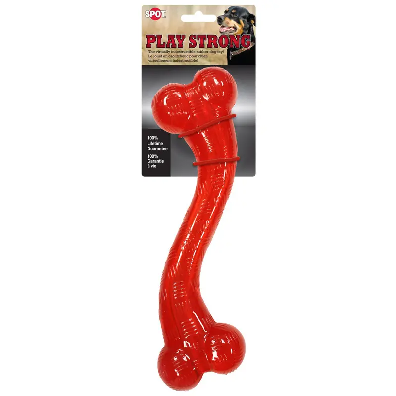 Spot Ethical Pet Dog Toy Play Strong Rubber S Bone 12In