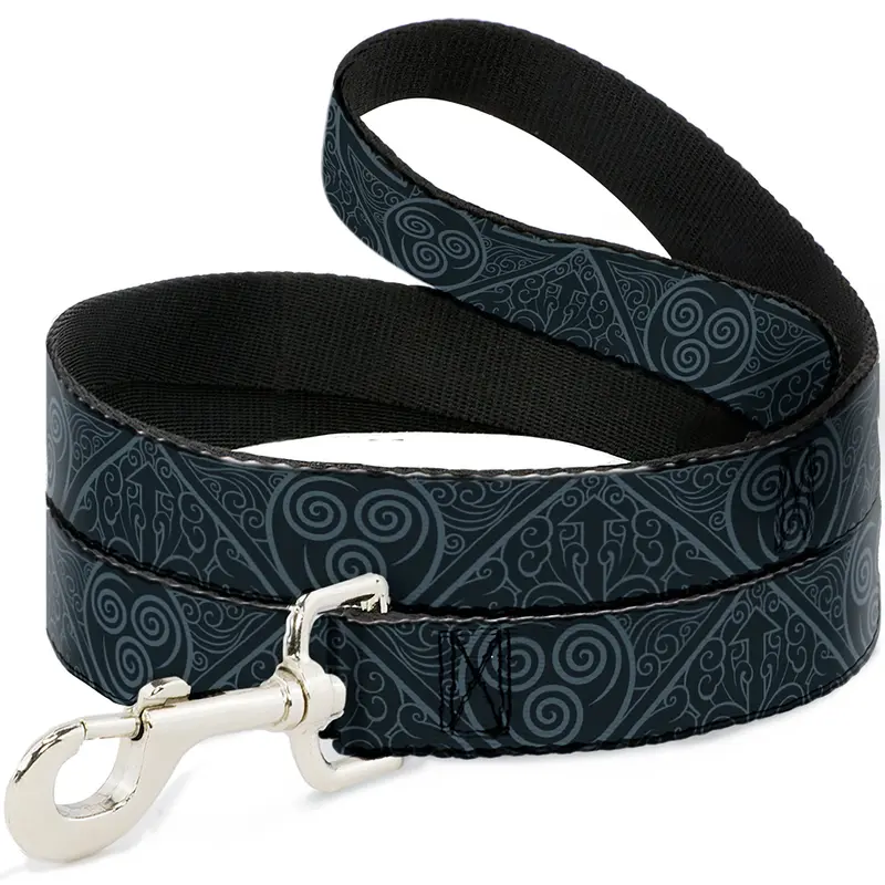 Dog Leash - Avatar Last Airbender Air Element Symbol Blues