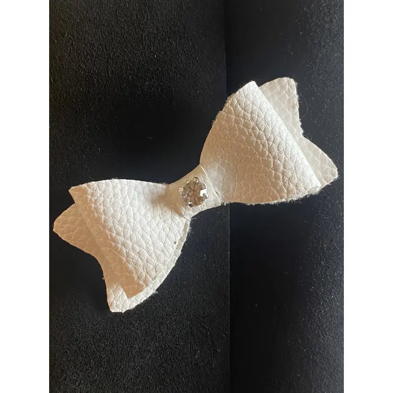 Leatherette Bling Bows