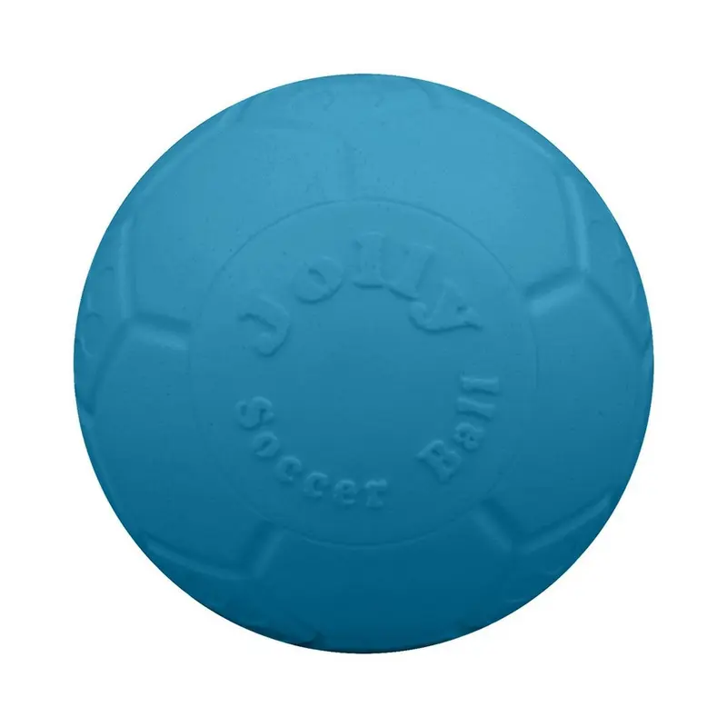Jolly Soccer Ball Dog Toy Blue Large 8"