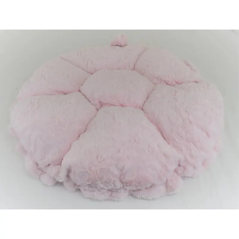 Baby Pink Mink & Crocodile Cream Swaddle Bed