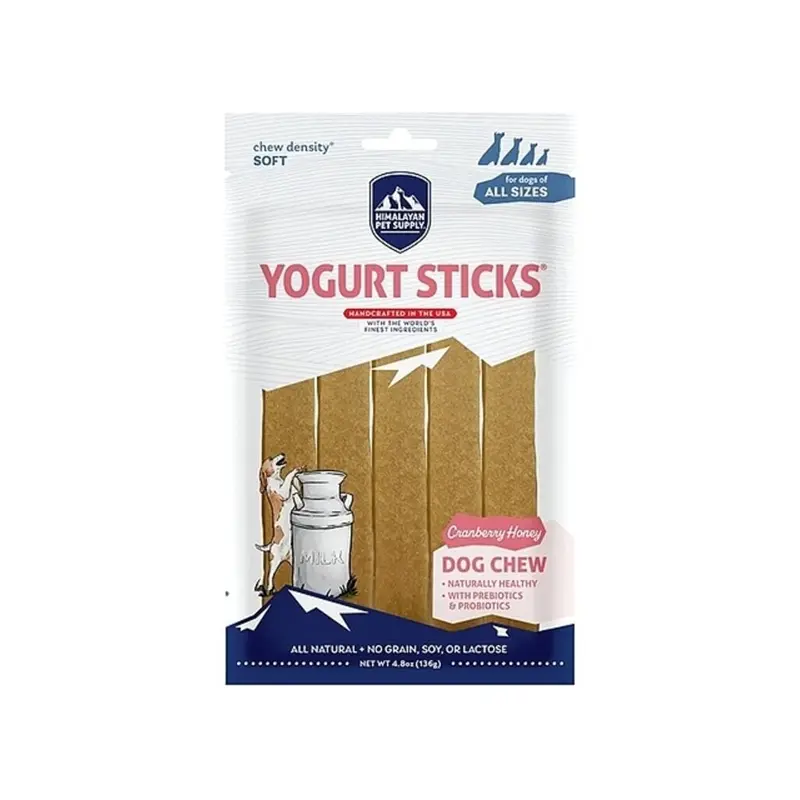 Himalayan Grain Free Dog Treat 4.8oz Yogurt Sticks Cranberry