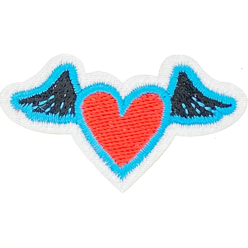Heart with Wings 2 (Red & Blue) - Patch