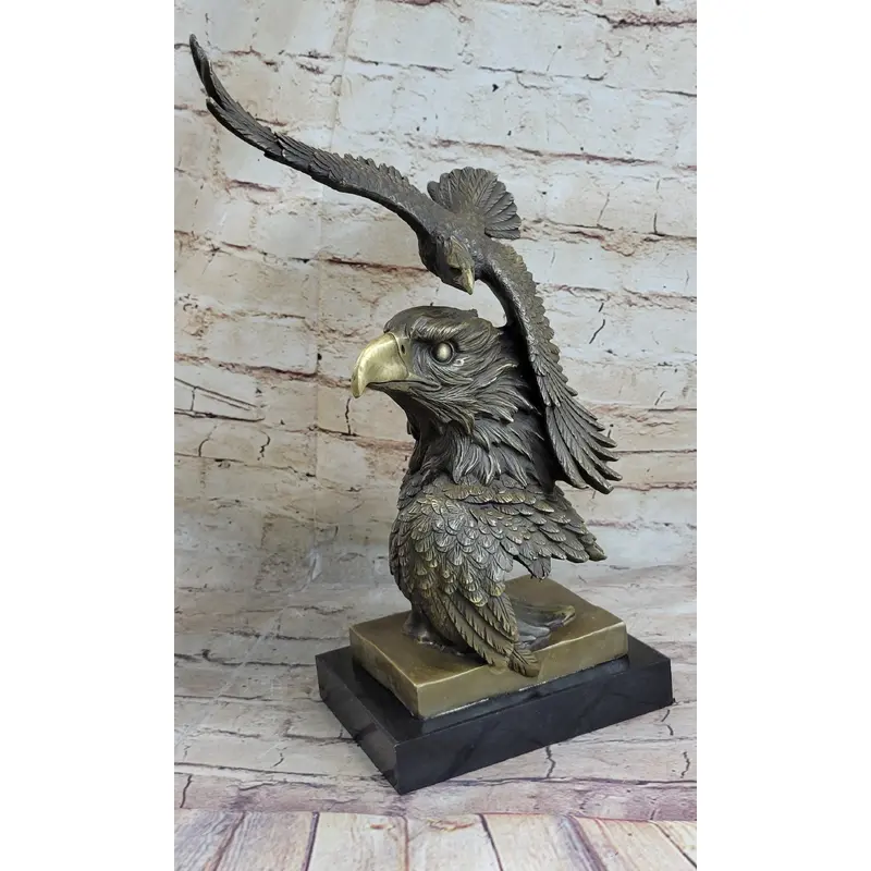 Large American Bald Eagle Hot Cast Bronze Sculpture Figurine Figure Statue Deal