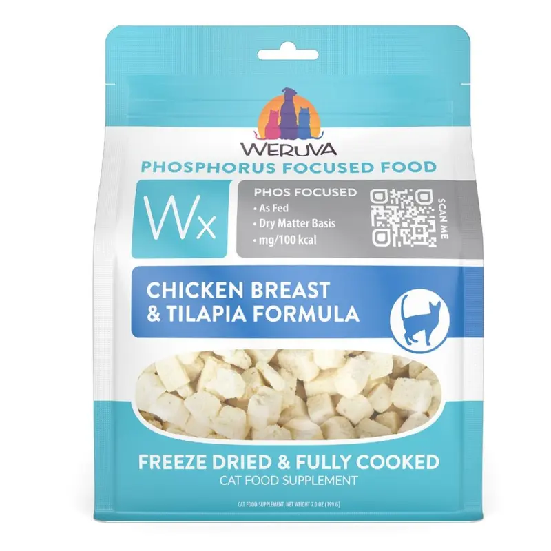 Weruva WX Freeze-Dried Cat Food - Chicken Breast & Tilapia - 1oz Pouch