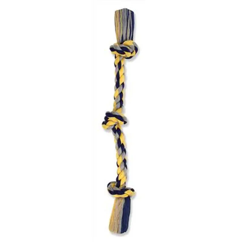 Mammoth Flossy Chews Cotton Blend 3 Knot Rope Tug Dog Toy  X-Large  36