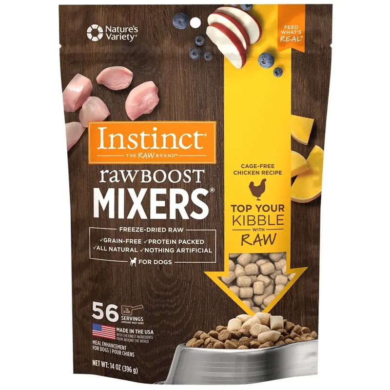 Instinct Raw Boost Mixers Grain Free Freeze-Dried Raw Chicken Dog Food Topper