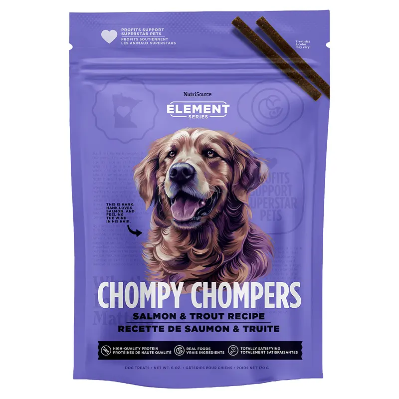 NutriSource Element Salmon & Trout Chompy Chompers 6oz