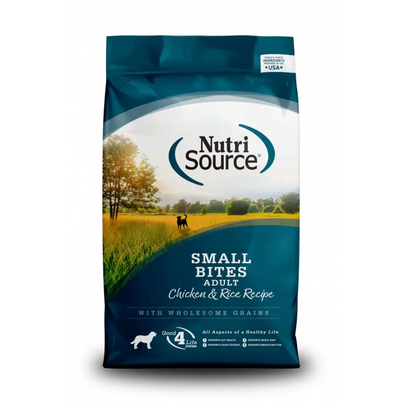 NutriSource Small Bites Chicken & Rice Recipe Dry Dog Food