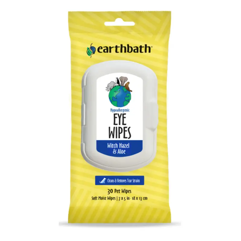 Earthbath Eye Wipes with Witch Hazel & Aloe  30 ct