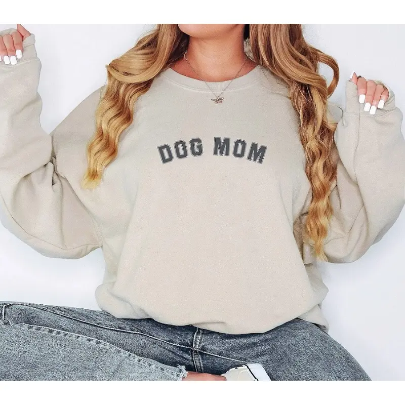 Dog Mom Varsity Sweatshirt