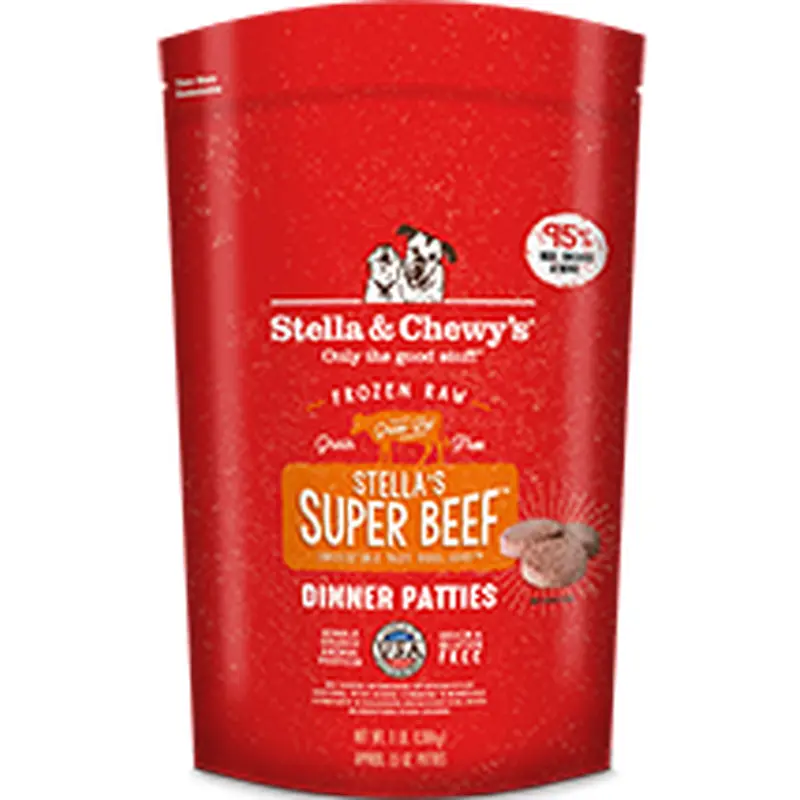 Stella & Chewys Dog Frozen Super Beef Dinner Patties