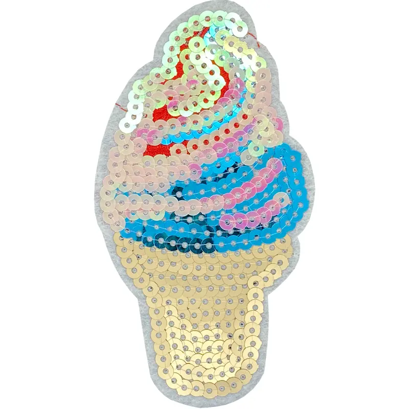 Sequin Ice Cream Cone - Patch