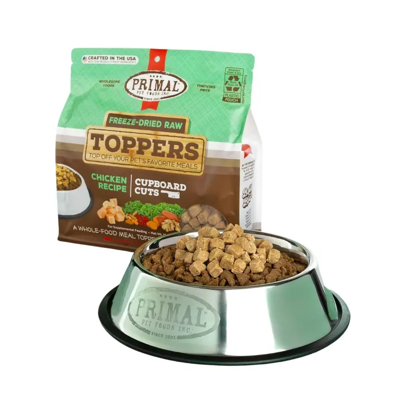 Primal Freeze Dried Chicken Cupboard Cuts Dog Cat Food Topper 3.5oz