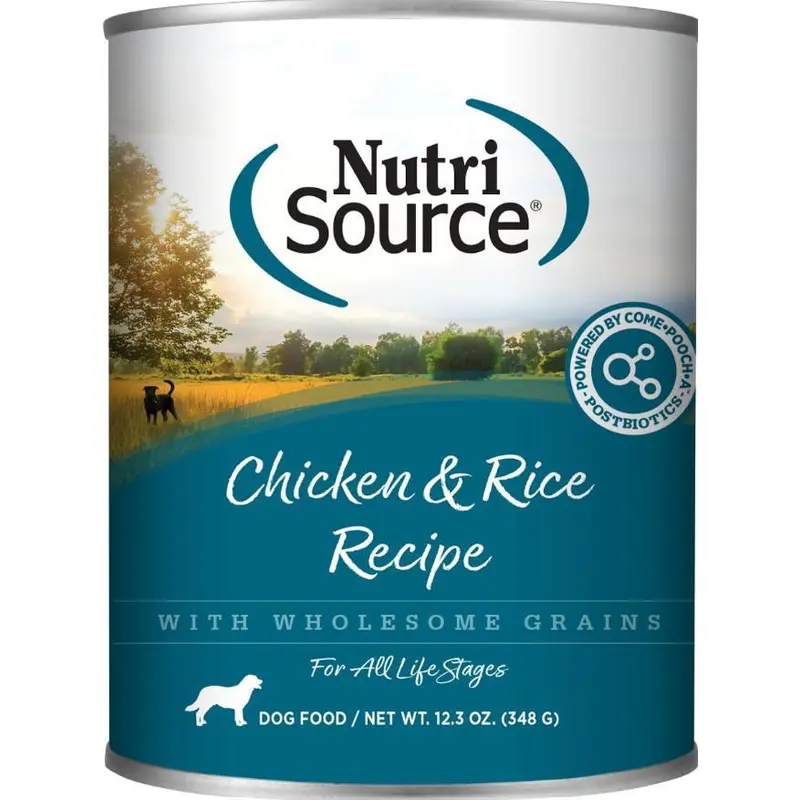 NutriSource Dog Can Chicken & Rice 13oz