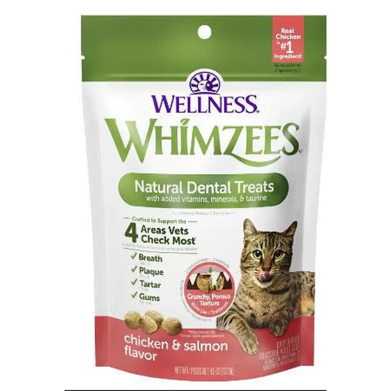 Whimzees Cat Treat Dental Chicken & Salmon 2 oz
