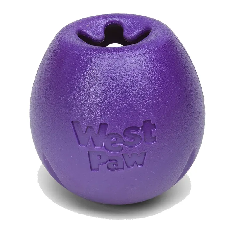 West Paw Rumbl S Eggplant Dog Toy