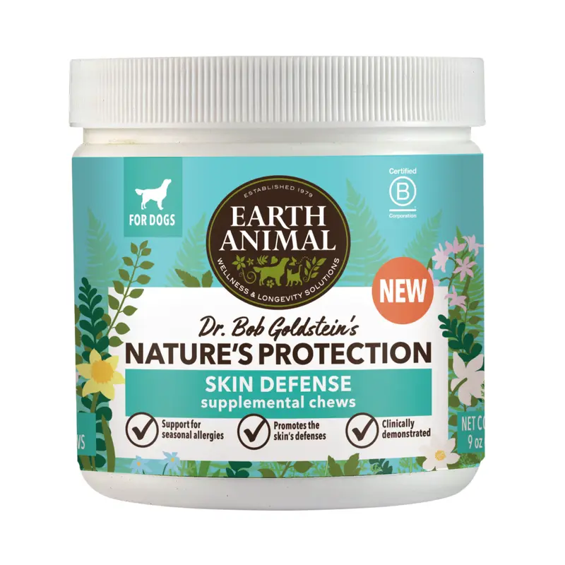 Earth Animal Natures Protection Skin Defense Chews 90 ct.