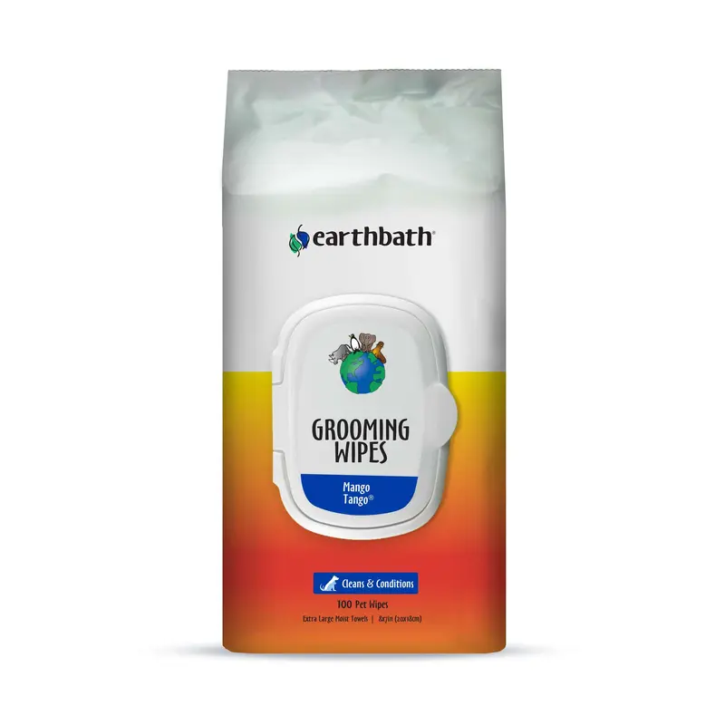 Earthbath Grooming Wipes Mango Tango 100ct