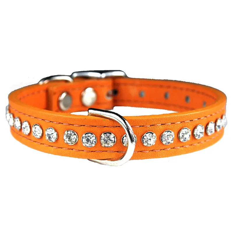 Manderin Signature Leather Crystal Collar