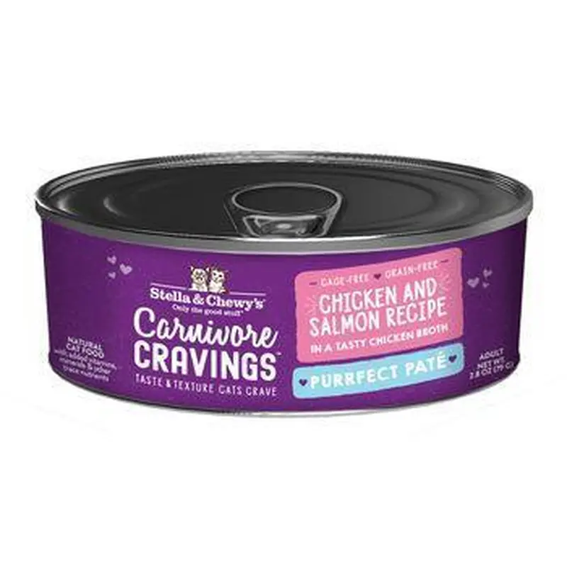 Stella & Chewys Cat Can Pate Carnivore Cravings Chicken & Salmon 2.8oz