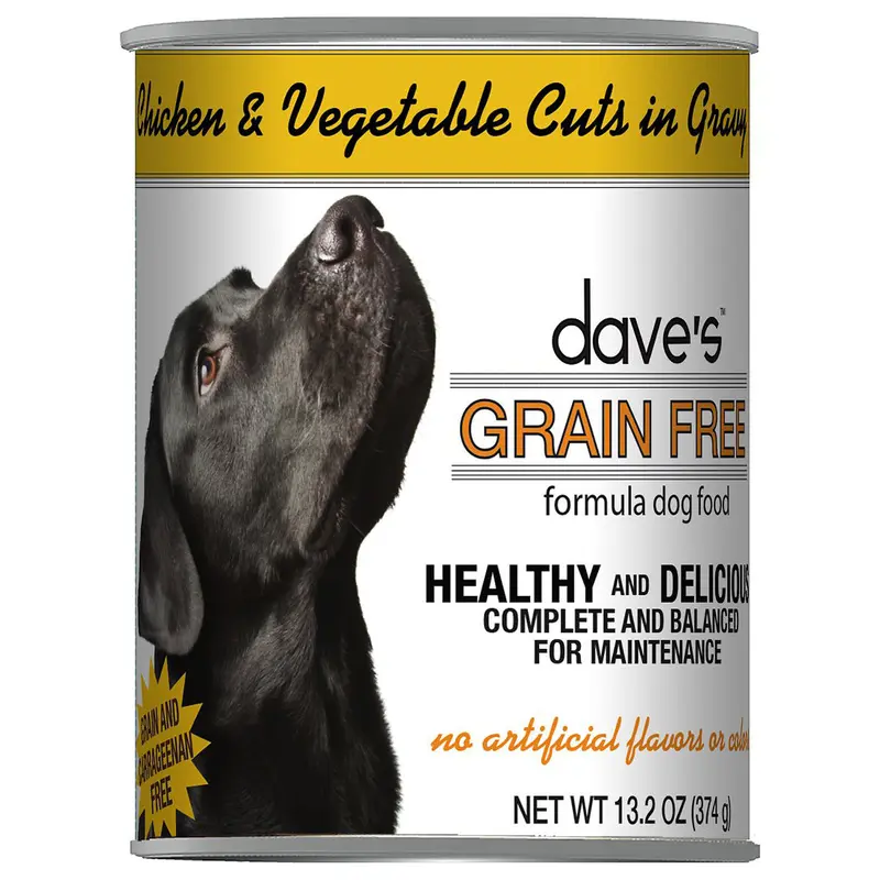 Dave's Pet Food Grain Free Wet Dog Food - Chicken & Vegetable in Gravy - 13oz Can