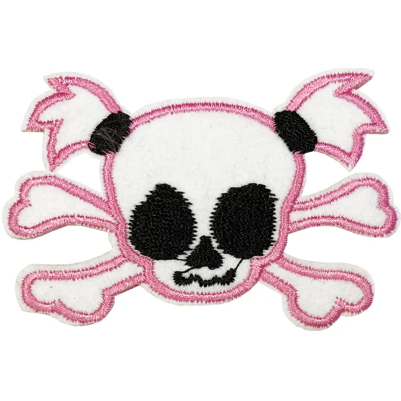 Skull with Pig Tails - Patch