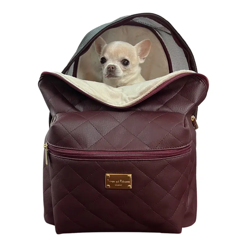 Backpack Dog Carrier - Bordeaux