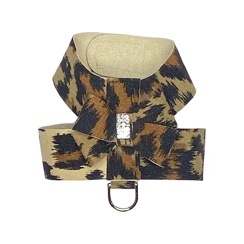 Hollywood Bow Dog Harness, Leopard