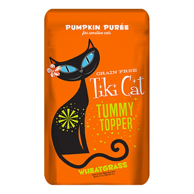 Tiki Cat Tummy TopperTM Pumpkin Puree & Wheatgrass