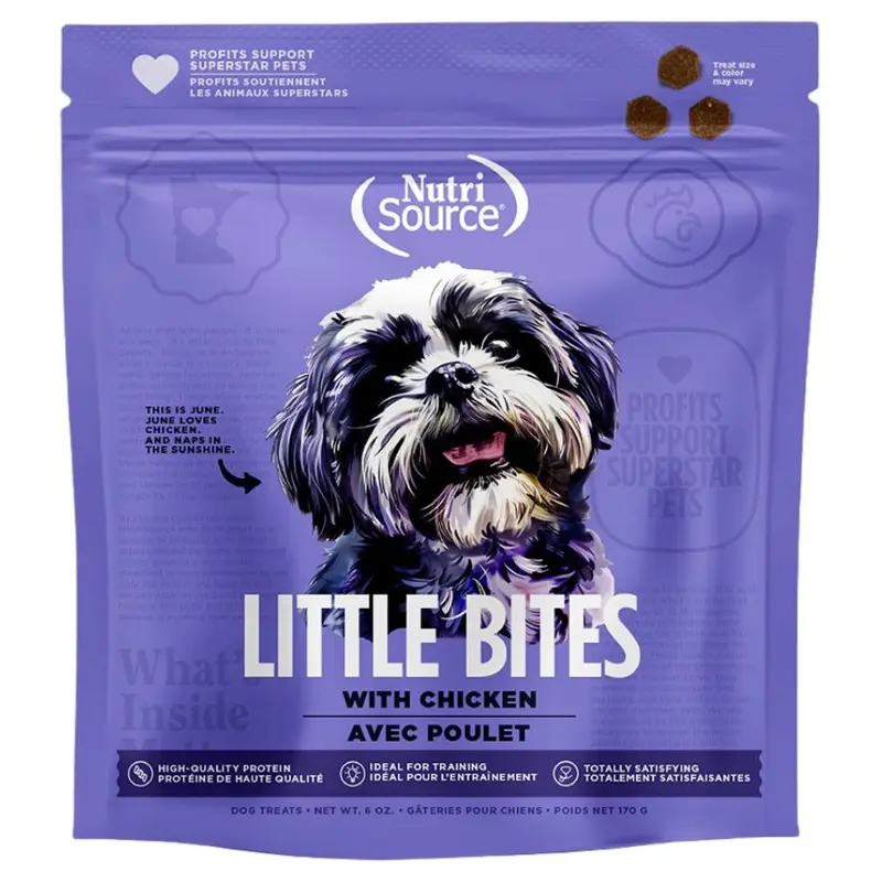 NutriSource Chicken Little Bites Dog Training Treats 6oz