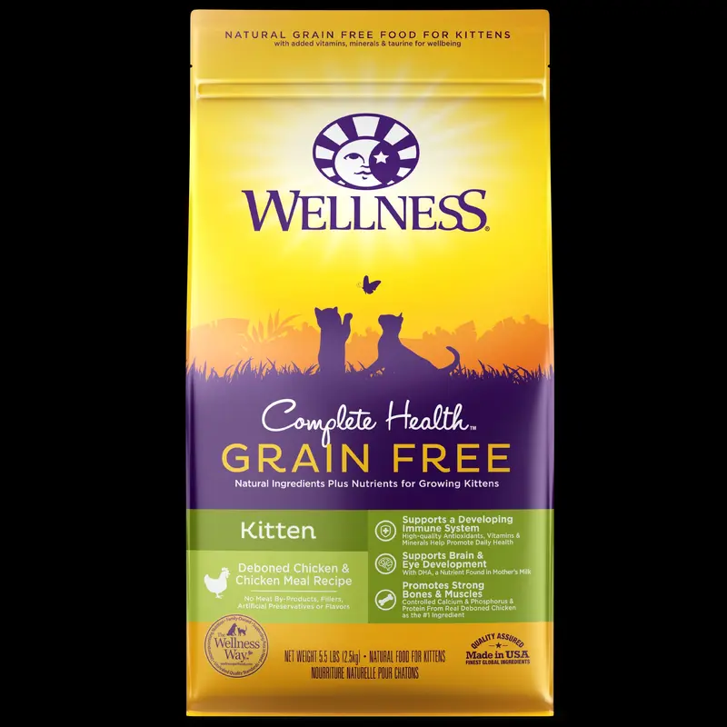 Wellness Complete Health Grain Free Kitten Chicken Recipe for Cats 5.5lb