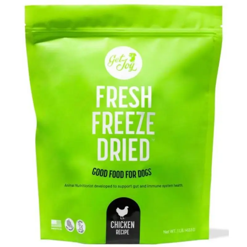 Get Joy Fresh Freeze Dried Raw Chicken Dog Food 16 oz