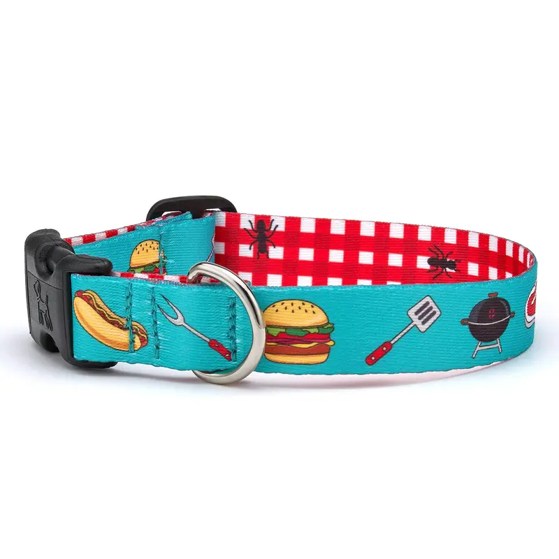 Just Grillin Printed Dog Collar