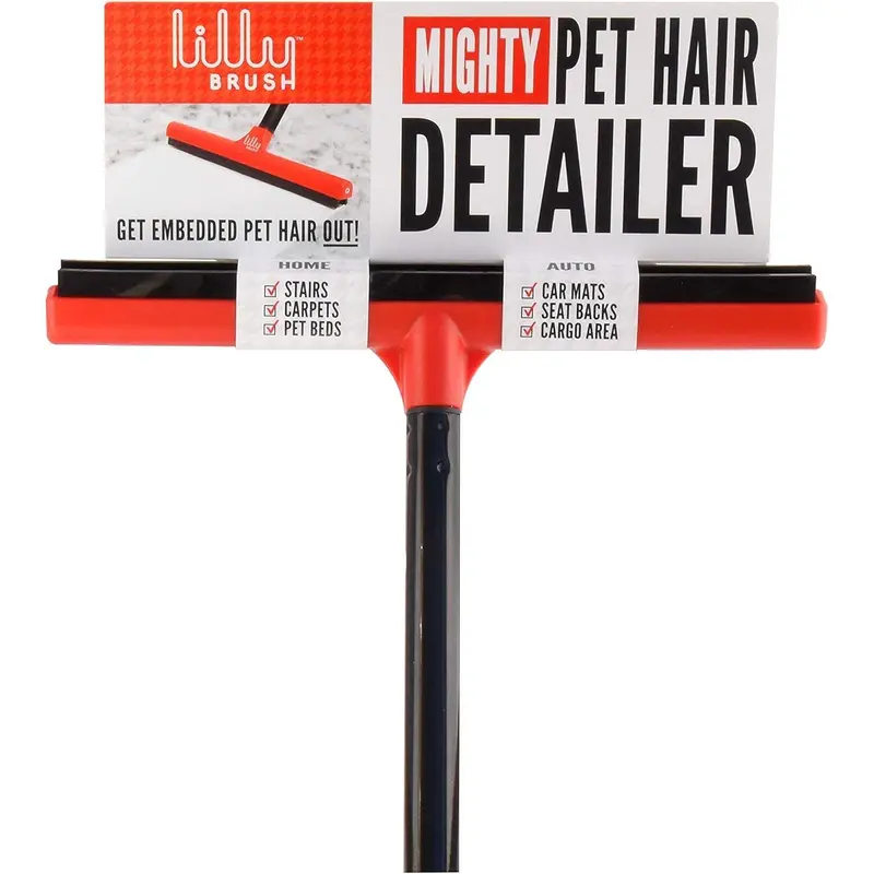 Lilly Brush Mighty Pet Hair Detailer Head Large Red Blade Brush